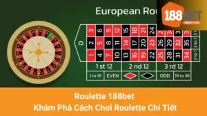 Roulette 188bet - Khám Phá Cách Chơi Roulette Chi Tiết